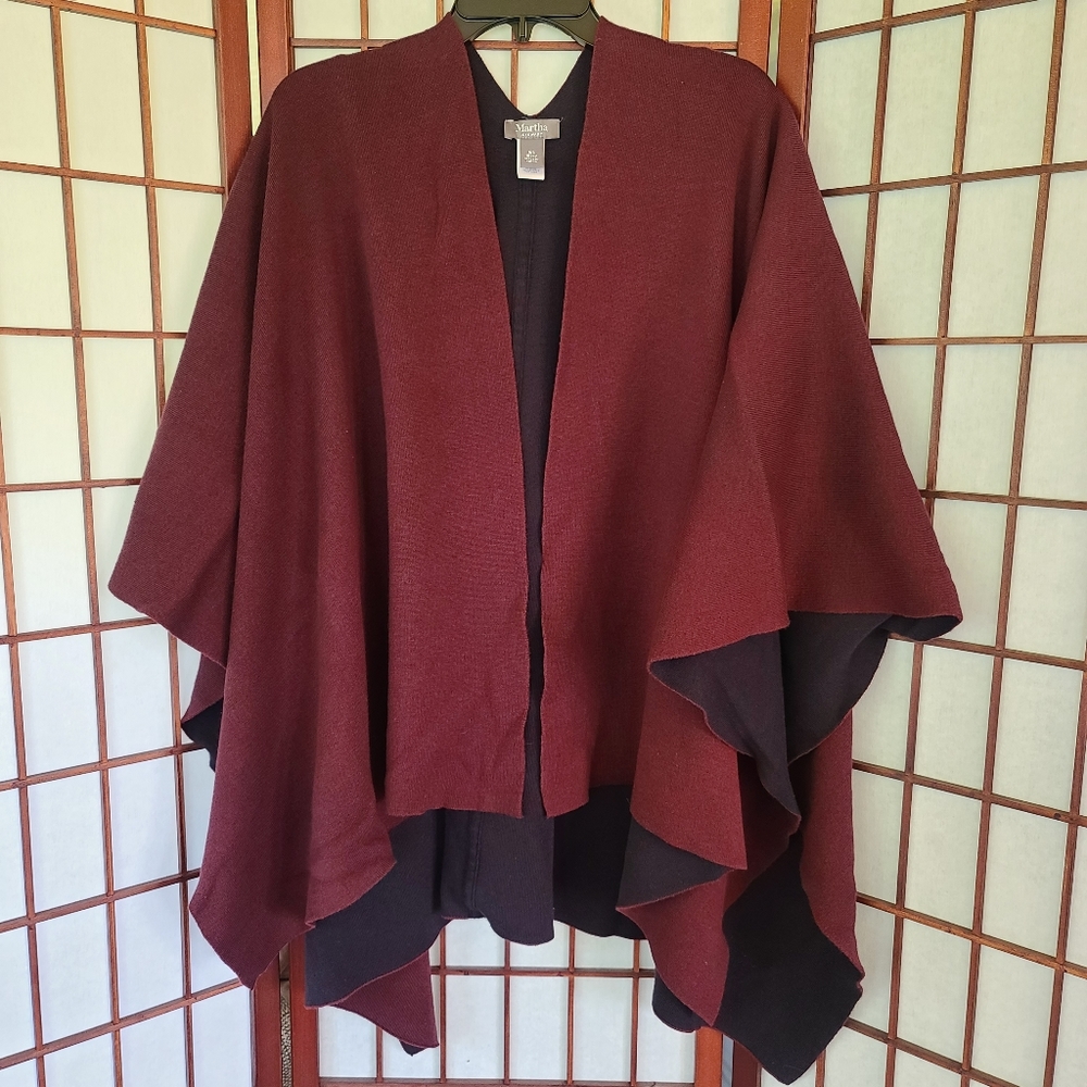 Martha Stewart Sweater Ruana Missy Womens Size S